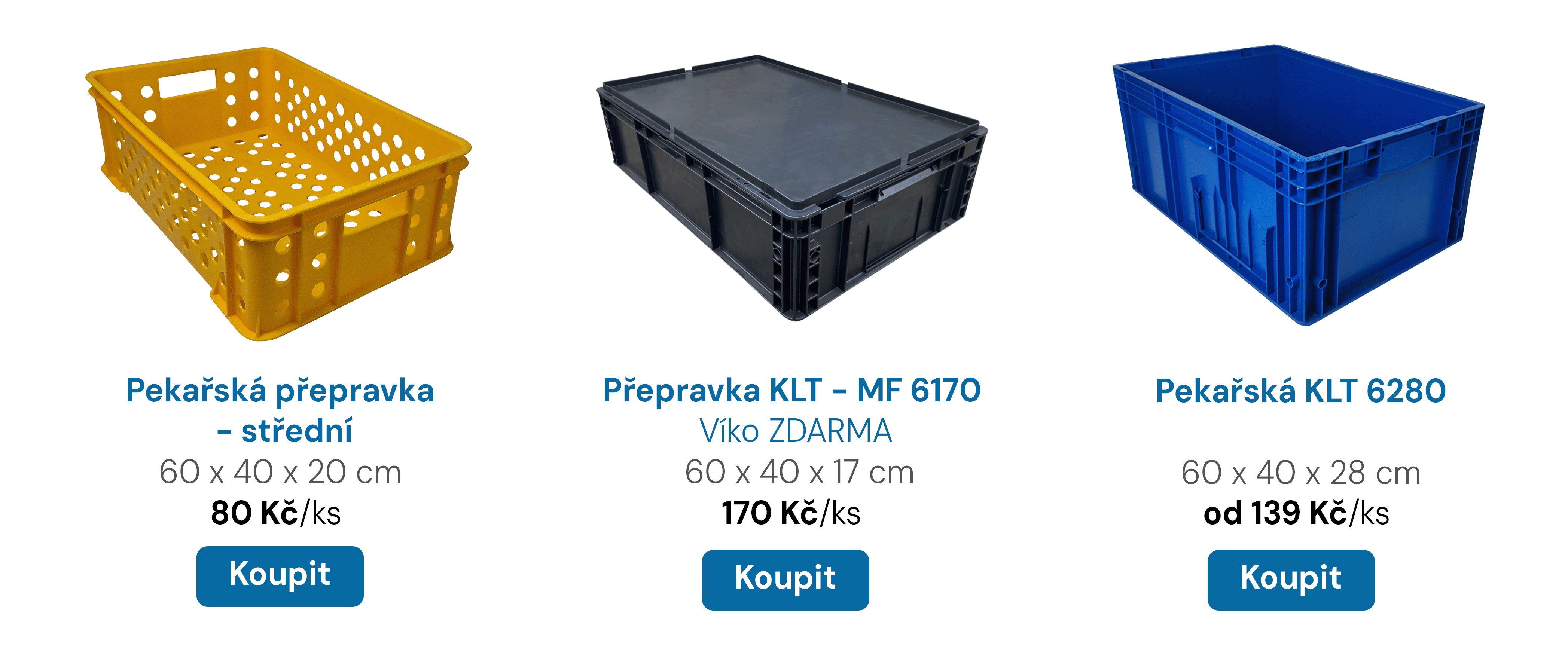 Plastové přepravky